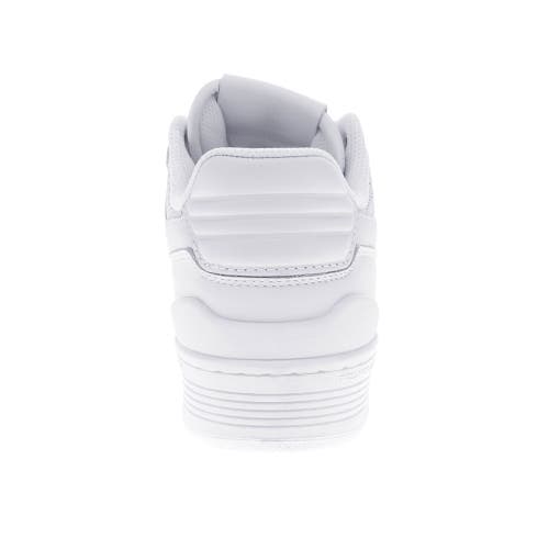 Pony Mens M100 Low Genuine Leather Premium Lace Up Athletic Sneaker Shoe In White