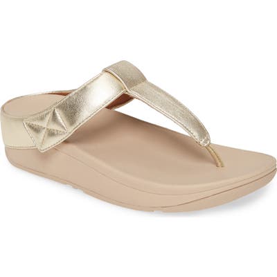 Fitflop Mina Flip Flop, Metallic