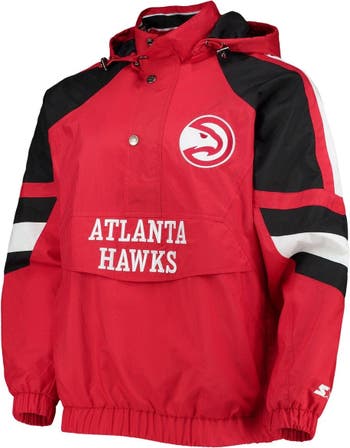 Starter Atlanta Hawks Home Team Half-Zip Jacket M / Hawks Red Mens Outerwear