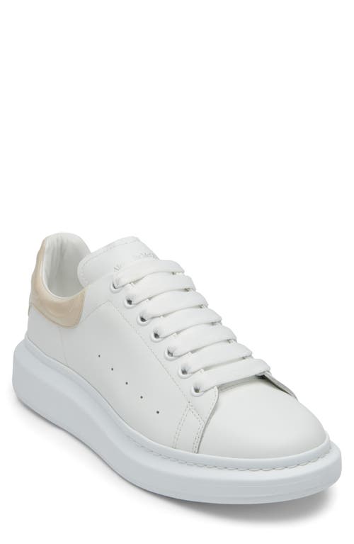 Alexander McQueen Oversize Sneaker in White/Oyster at Nordstrom, Size 7Us