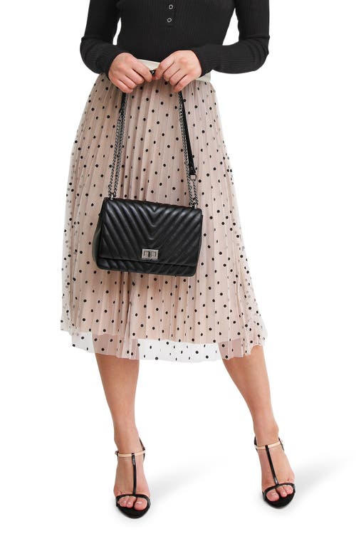Belle & Bloom Mixed Feeling Reversible Skirt In Beige