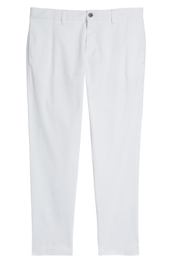 Shop Nordstrom Heron Taper Leg Twill Chino Pants In White