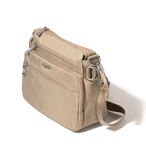 Baggallini Marais Crossbody Bag In Taupe Twill