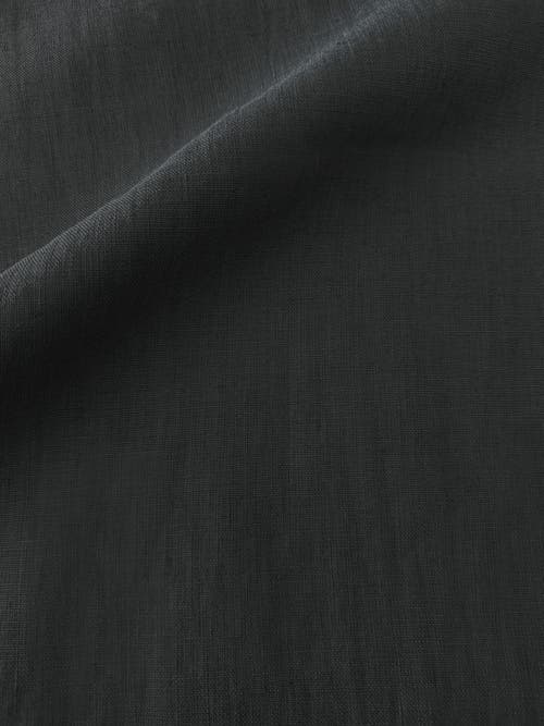 Anaya So Soft Linen Pillow Down Alternative Insert In Black