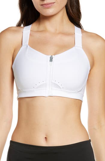 NIKE Women's Dri-FIT Shape High Support Padded Front Zip Sports Bra NWT  SMALL