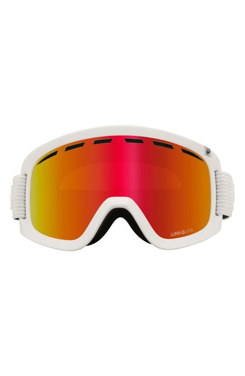 DRAGON D1 OTG Snow Goggles with Bonus Lens in Corduroy/Red Ion/Rose