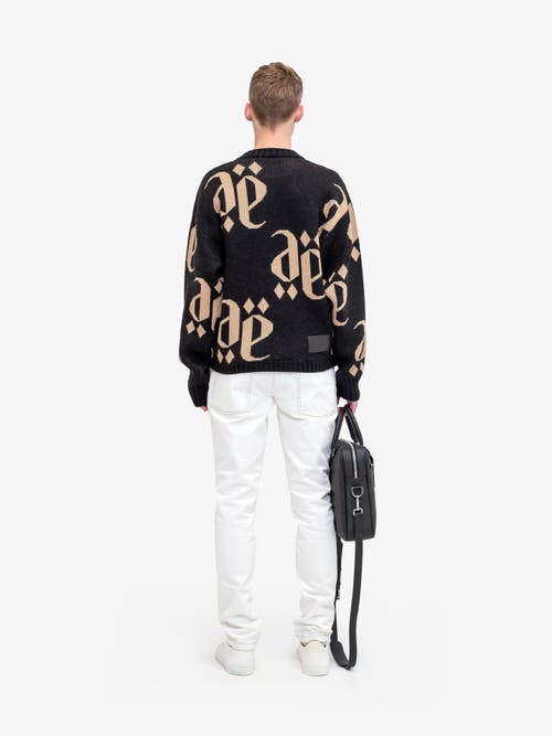 PLACE OF ELMS PLACE OF ELMS NERO CASTANO MONOLINK SWEATER 