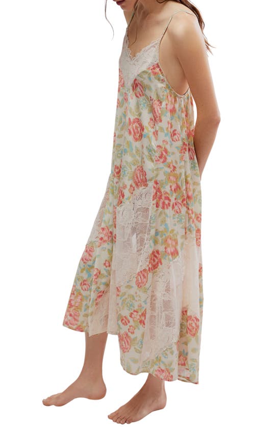 Shop Free People First Date Print Sleeveless Maxi Dress In Tea Combo