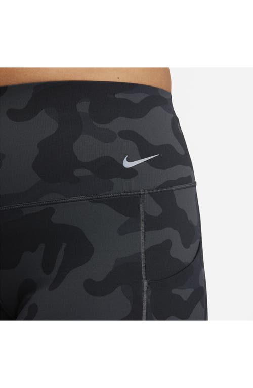 Shop Nike Universa Dri-fit High Rise 7/8 Tights In Off Noir/black