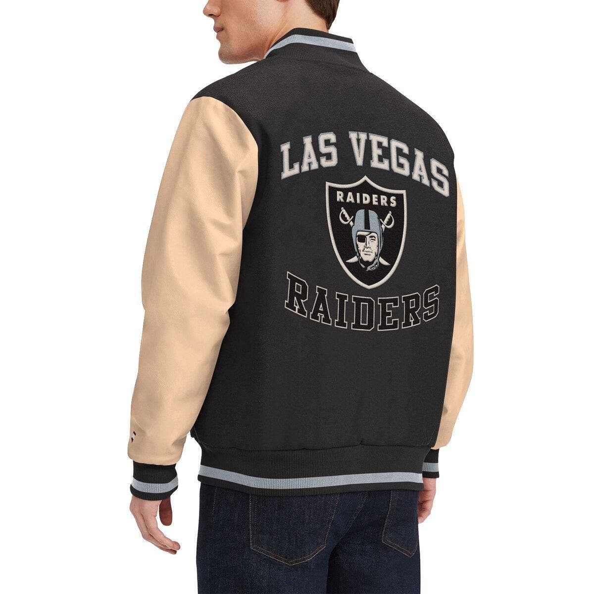 : Tommy Hilfiger Men's Black/Silver Las Vegas Raiders