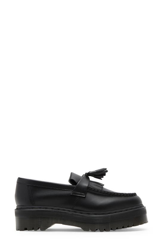 Dr. Martens' Vegan Adrian Felix Platform Tassel Loafers Shoes In Black