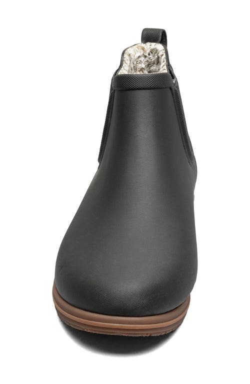 Shop Bogs Sweetpea Ii Plush Waterproof Chelsea Boot In Black