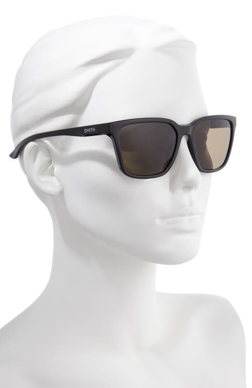 Smith Shoutout 57mm Chromapop™ Polarized Square Sunglasses In Black/gray Green