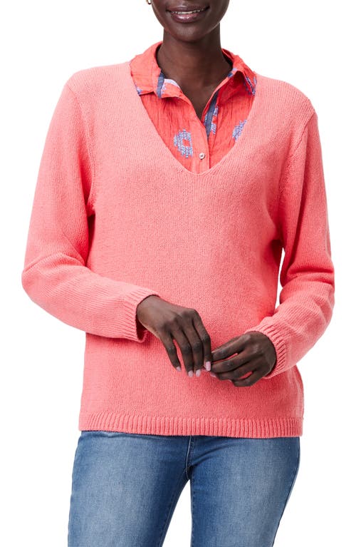 NIC+ZOE V-Neck Cotton Sweater at Nordstrom,