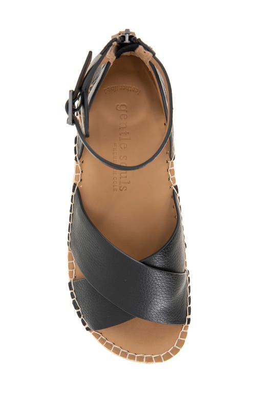 GENTLE SOULS BY KENNETH COLE GENTLE SOULS LEON ANKLE STRAP WEDGE SANDAL