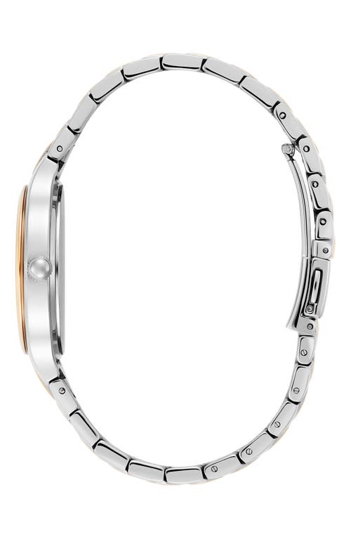 Olivia Burton Women's Lea Two-tone Stainless Steel Watch 34mm In Silver White