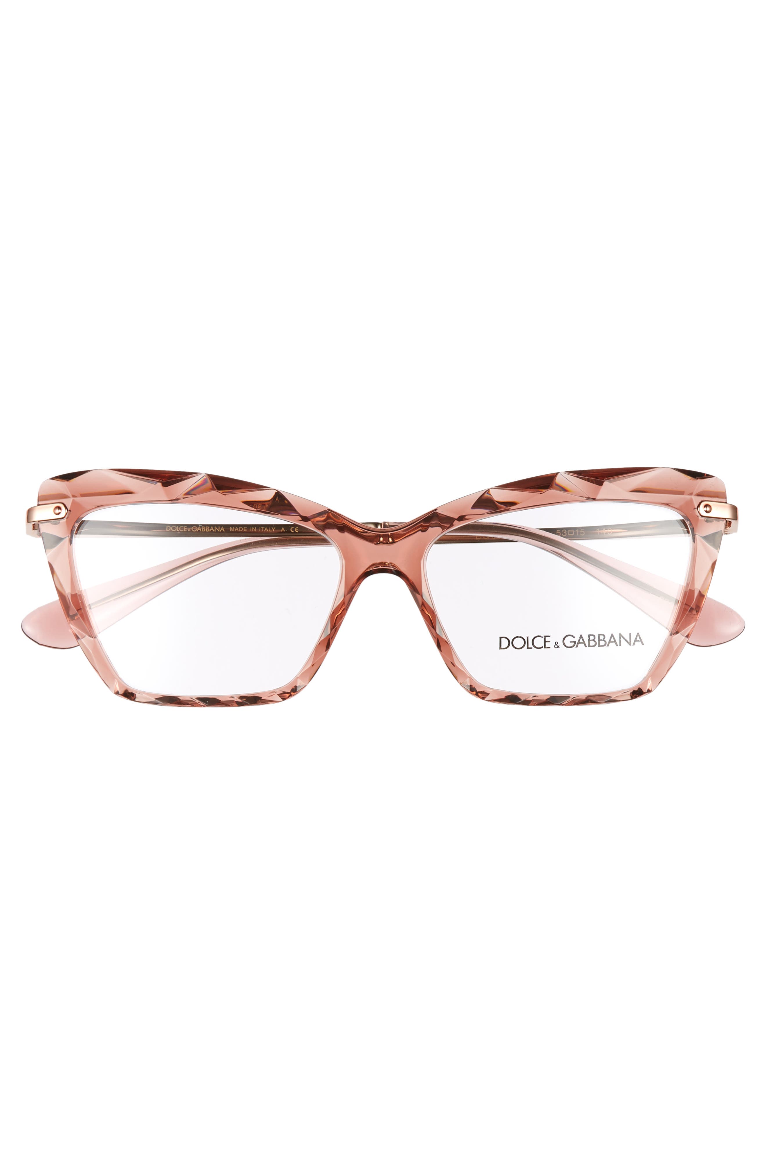 dolce and gabbana 53mm cat eye optical glasses