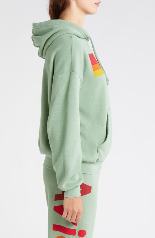 Shop Aviator Nation Logo Graphic Hoodie In Sage