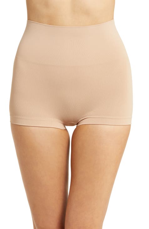 Womens Seamless Shaping Boyshorts Panties Tummy Control Underwear