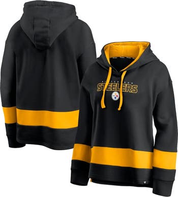 Women's Fanatics Branded Black Pittsburgh Penguins Filled Stat Sheet Pullover Hoodie