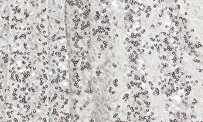 Shop Endless Rose Long Sleeve Sequin Romper In White