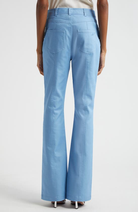 Shop Cinq À Sept Shailene Flare Pants In Blissful Blue