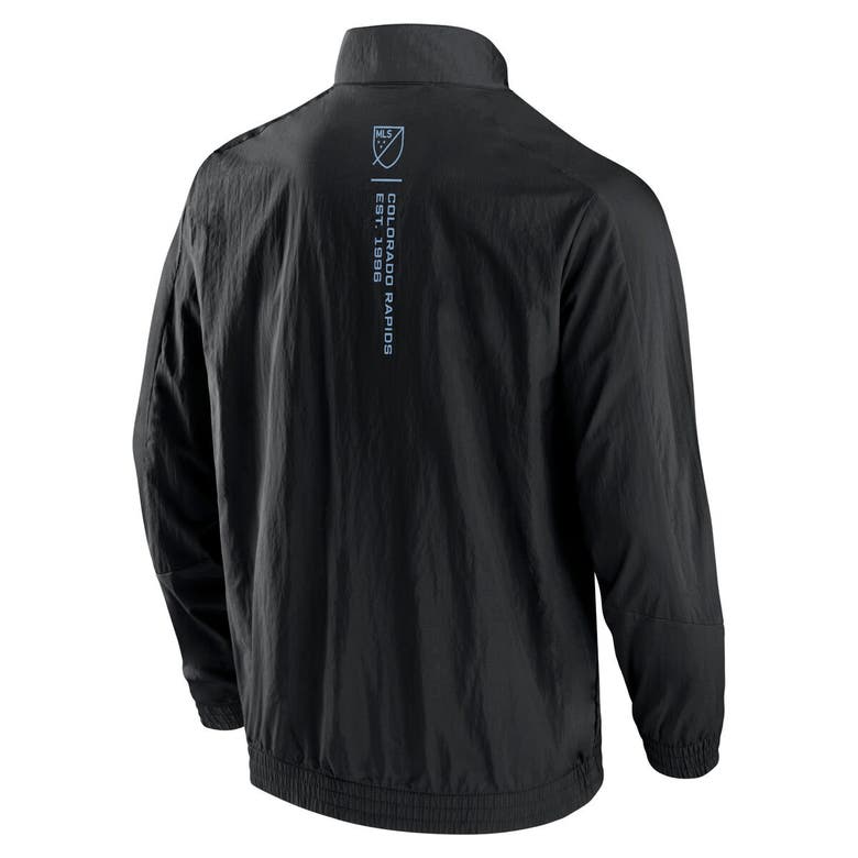 Shop Fanatics Branded Black Colorado Rapids Header Raglan Full-zip Jacket