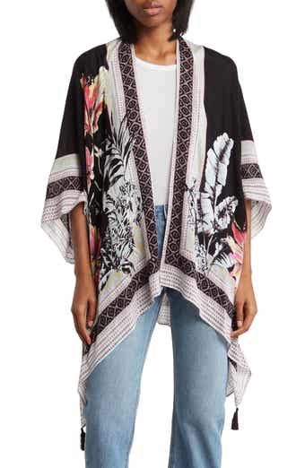 Vince Camuto Tropical Blooms Ruana