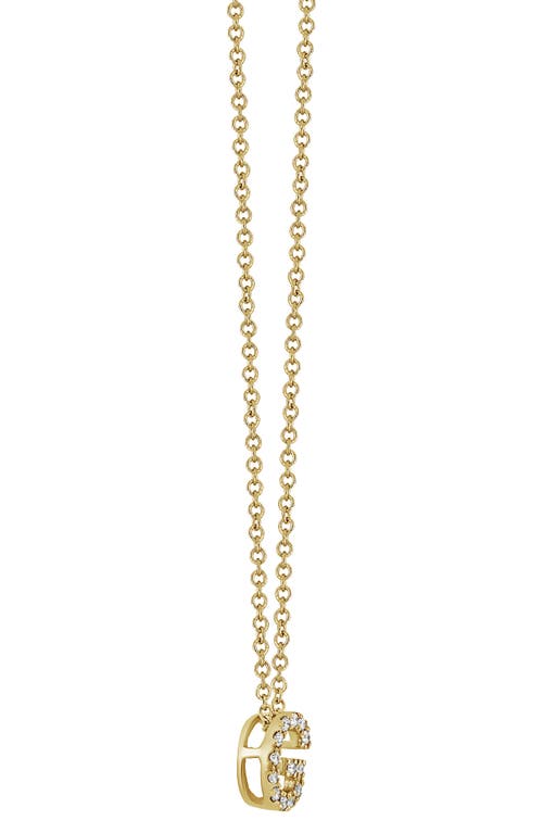 Bony Levy 18k Gold Pavé Diamond Initial Pendant Necklace In 18k Yellow Gold - G