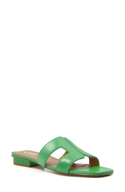 Loupe Slide Sandal in Green