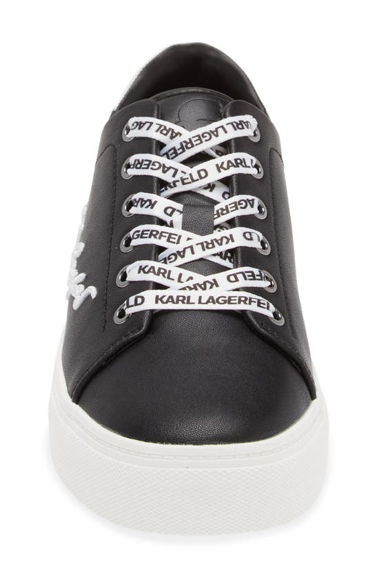 Shop Karl Lagerfeld Paris Cylie Low Top Sneaker In Black