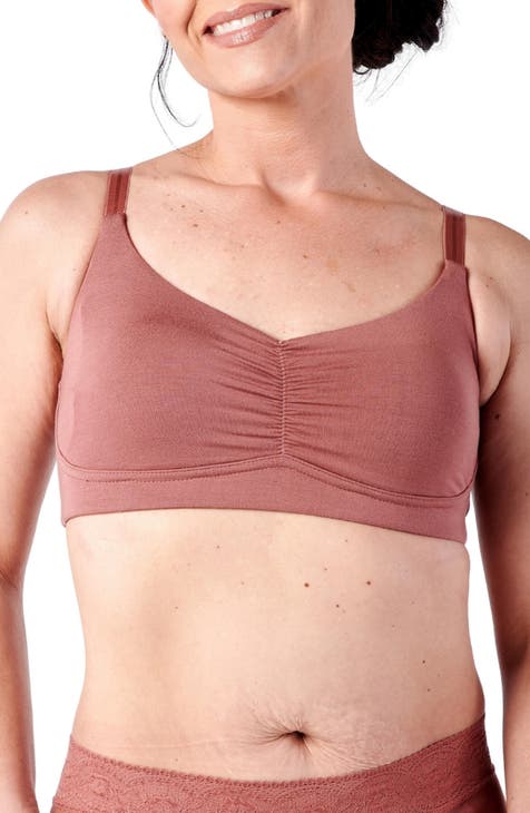 Women's Post Surgery Bra Full Coverage Wireless Pocketed Mastectomy Bras