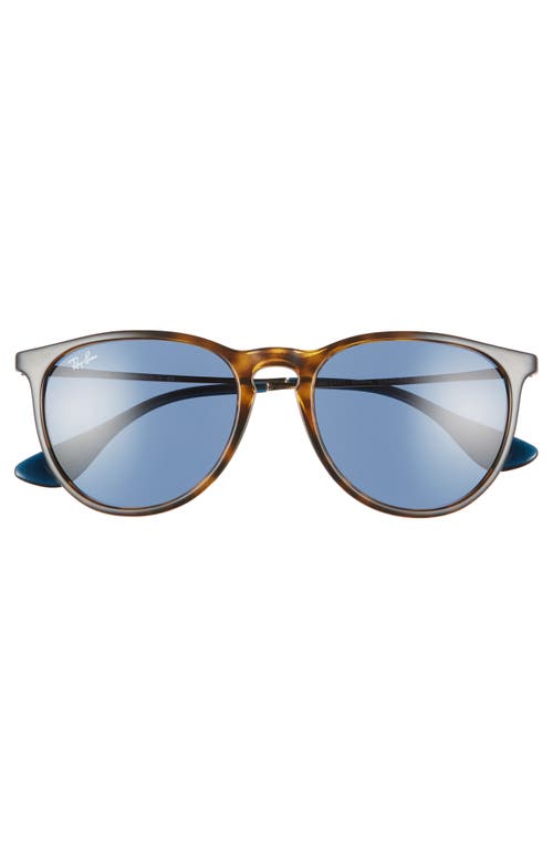 Shop Ray Ban Ray-ban Erika 54mm Sunglasses In Havana/blue Solid