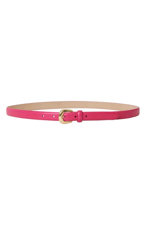 Shop B-low The Belt Kennedy Mini Leather Belt In Fuchsia Gold