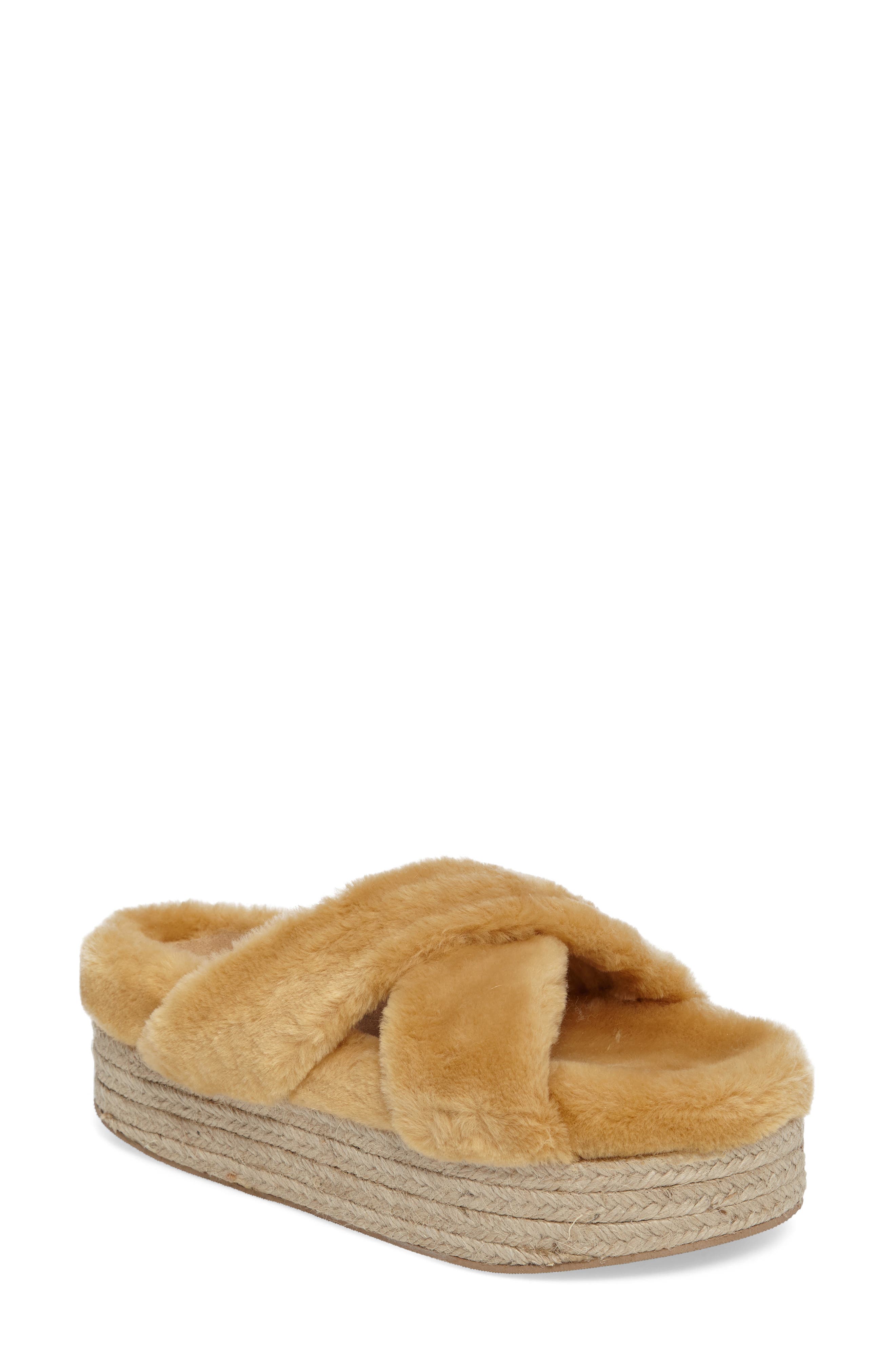 jeffrey campbell fur slides