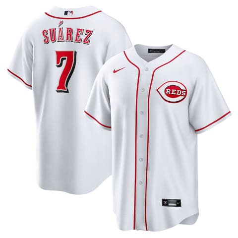 Eugenio Suarez Cincinnati Reds Youth Red Branded Base Runner Tri-Blend Long  Sleeve T-Shirt 