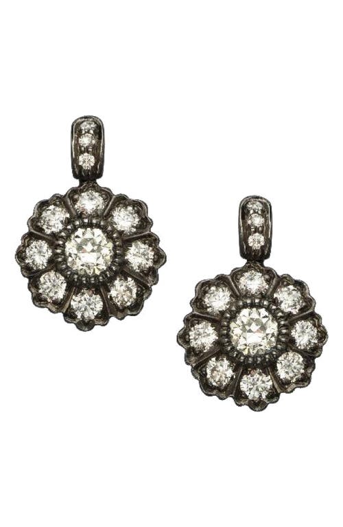 Sethi Couture Ivy Old Mine Diamond Drop Earrings in Black at Nordstrom