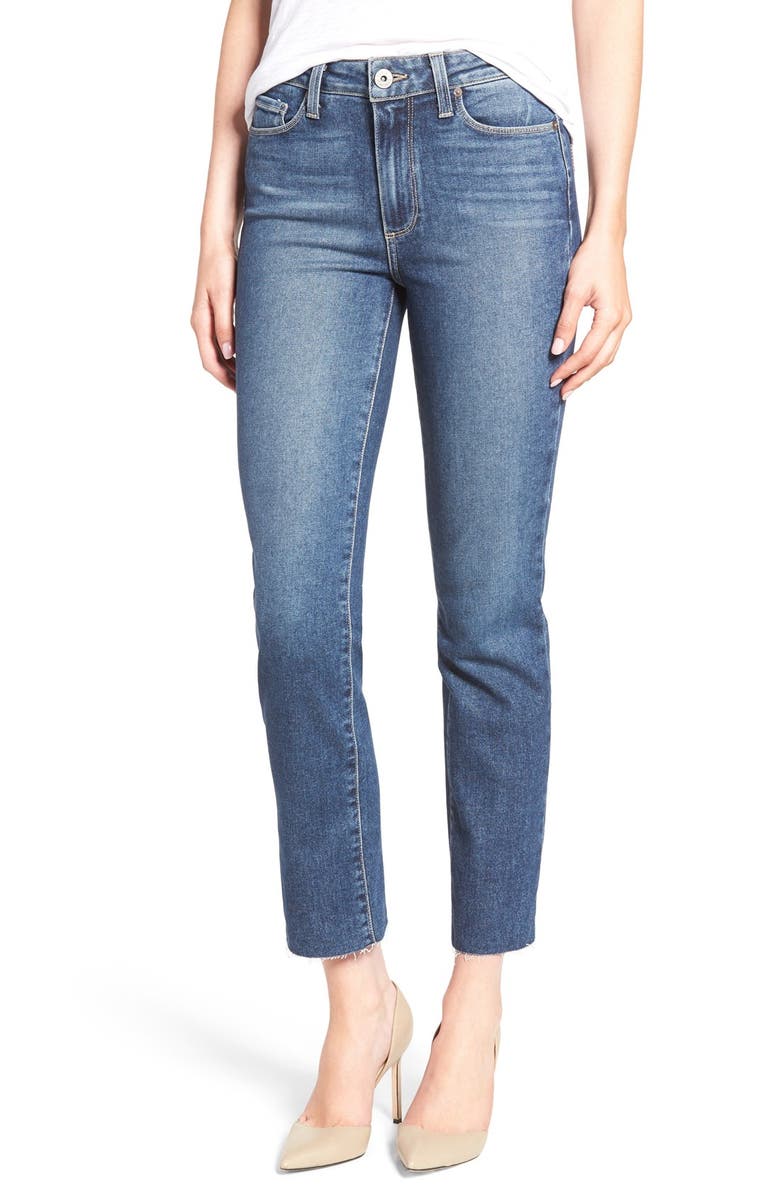 PAIGE 'Legacy - Jacqueline' Raw Hem Ankle Skinny Jeans (Axel) | Nordstrom