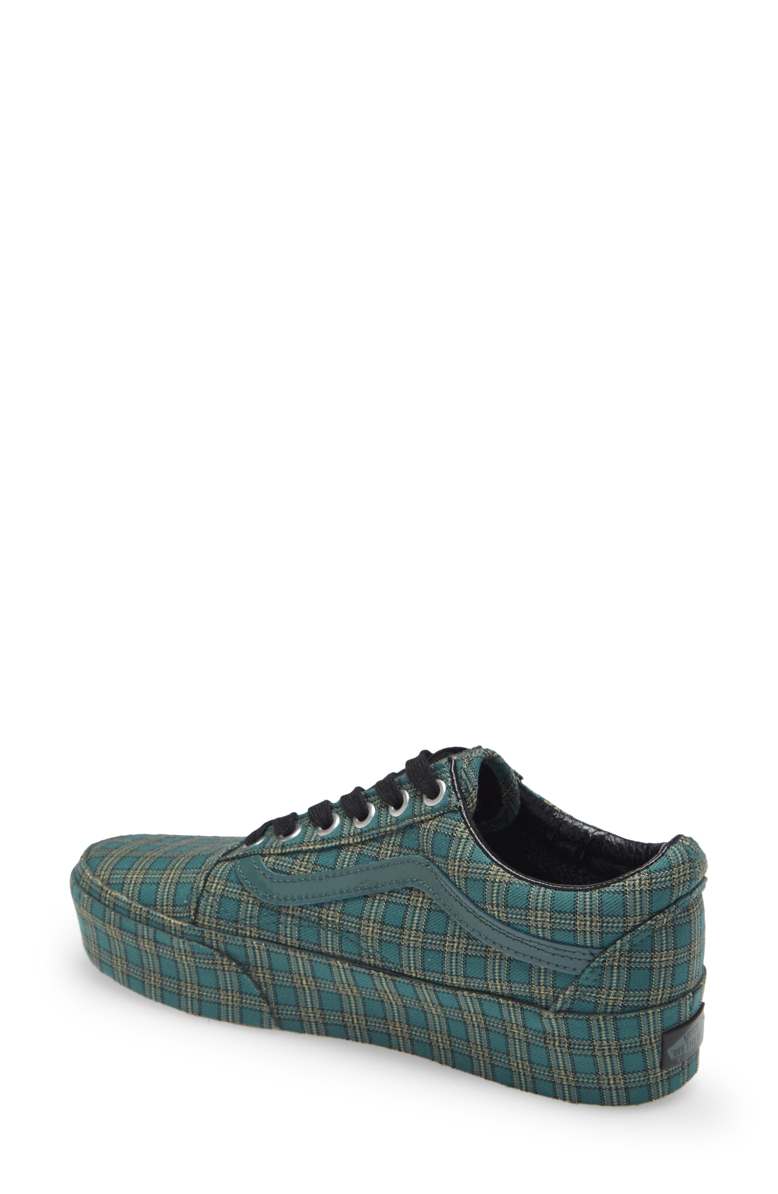 vans old skool platform green