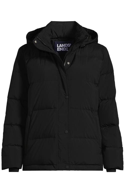 Shop Lands' End Plus Size Wide Channel 600 Down Puffer Jacket In Black