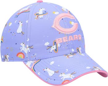47 Girls Preschool '47 Purple Chicago Bears Unicorn Clean Up Adjustable Hat