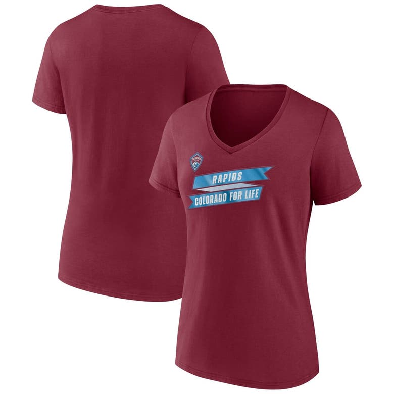 Fanatics Branded Burgundy Colorado Rapids Iconic Team Success V-neck T-shirt
