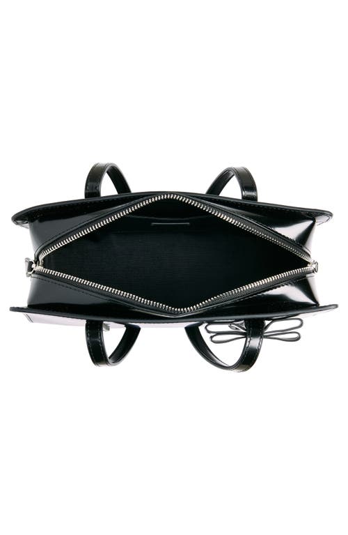 Sandy Liang Recital Patent Leather Shoulder Bag In Black