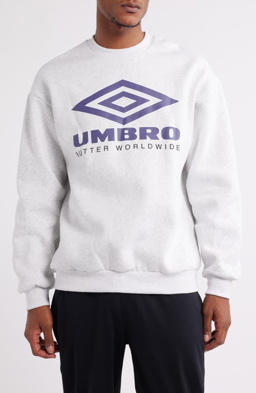 Butter Goods x Umbro Diamond Logo Graphic Sweatshirt in Ash 