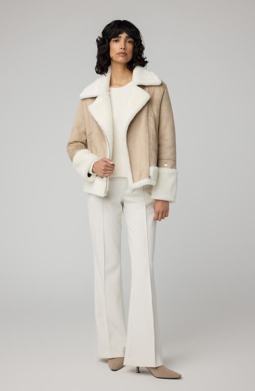 Shop Soia & Kyo Phoebe Faux Fur & Faux Suede Jacket In Hush