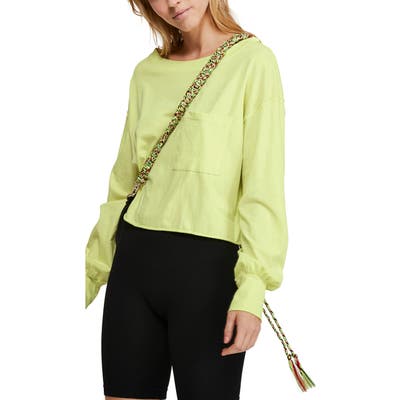 Free People Austin Long Sleeve Shirt, Green