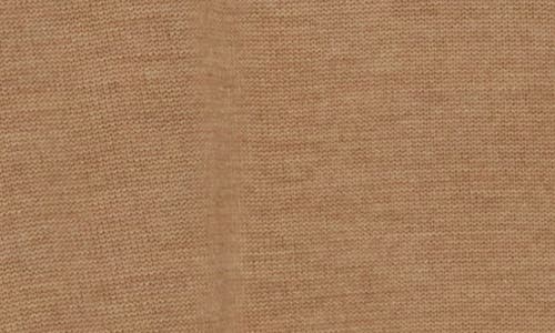 Bruno Magli Merino Wool Plaited Quarter-zip Pullover In Camel
