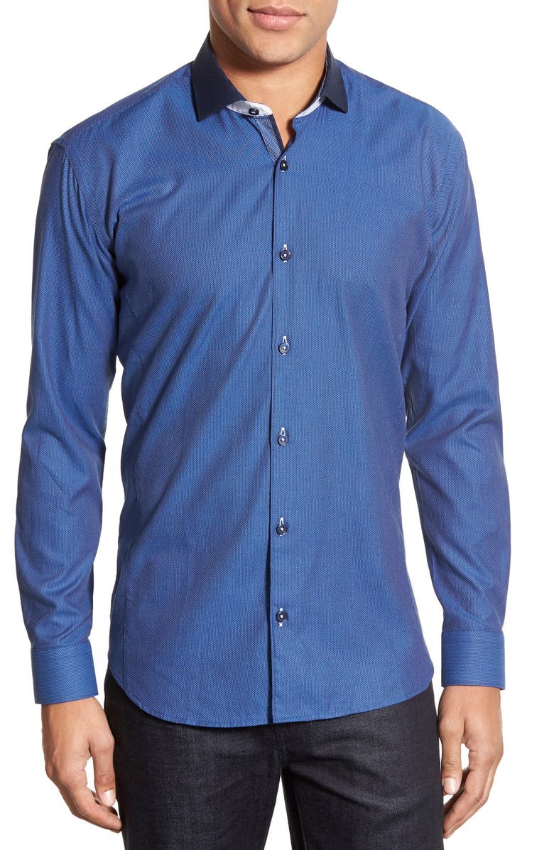 Maceoo Contemporary Fit Textured Sport Shirt | Nordstrom