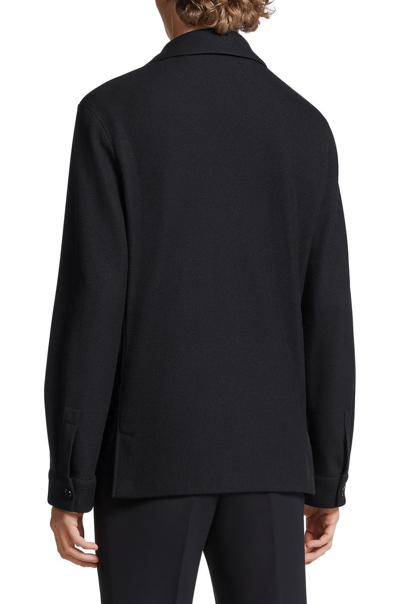 ZEGNA Jerseywear Wool & Silk Chore Jacket | Nordstrom