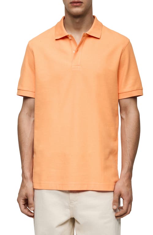 MANGO MANGO RELAXED COTTON PIQUÉ KNIT POLO 